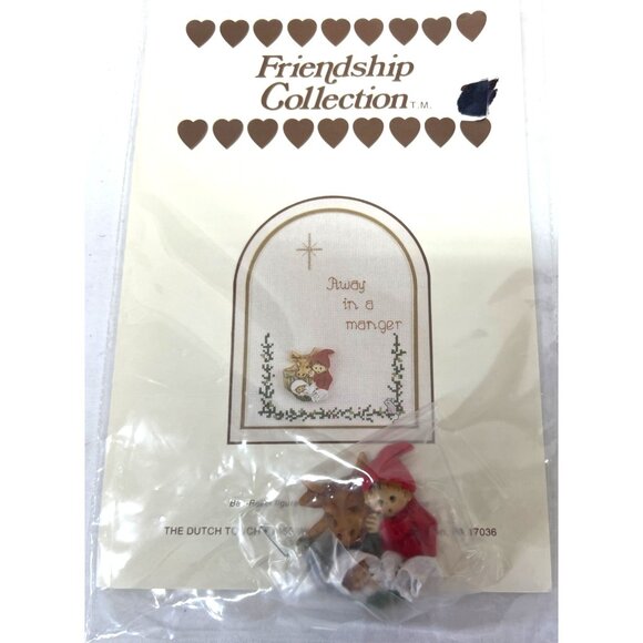 Friendship CollectionCross Stitch "Away In A Manger" Figurine Ornament - Picture 1 of 2